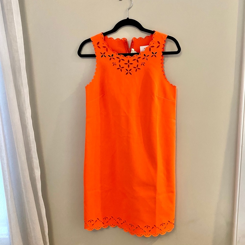 J. Crew Eyelet Scallop Dress